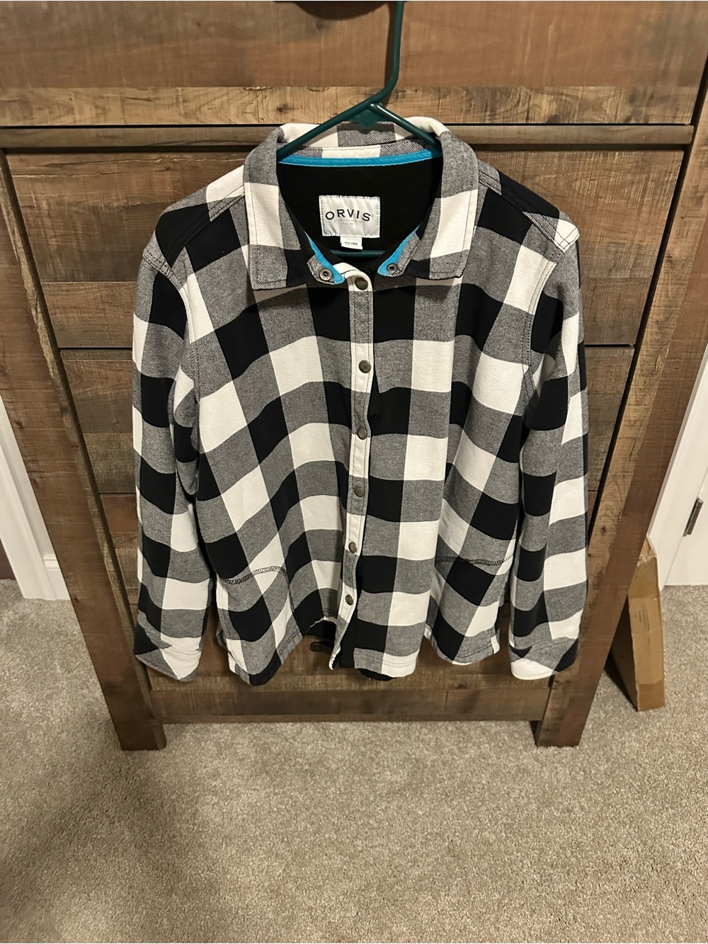 Orvis Kids Black and White Buffalo Check Button-Down Shirt